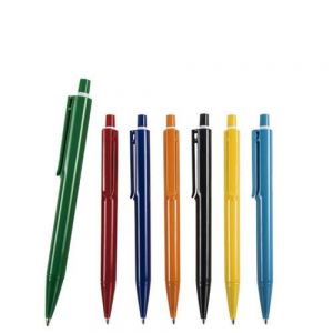 Bolígrafo de plástico de color sólido.